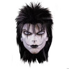 The Crow Deluxe The Crow Overhead Plastic Mask With Wig - One Size