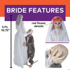 5 Ft. 10 3/4" Animated Skeleton Wedding Couple Halloween Decoration