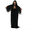 5 Ft. 10 3/4" Animated Standing Skeleton Reaper With Black Cloak Halloween Decoration
