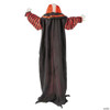 5 Ft. Animated Standing Black & Red Clown Halloween Decoration