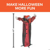 5 Ft. Animated Standing Black & Red Clown Halloween Decoration