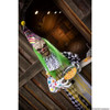 5 Ft. 6" Hanging Animated Multicolored Clown With Green Hair Halloween Decoration