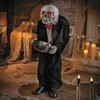3 Ft. Standing Black & White Skeleton Butler Halloween Decoration