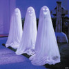 47 1/4" Talking Light-Up White Ghosts - Set Of 3