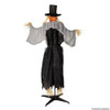 5 Ft. 8" Animated Head Turning Pumpkin Scarecrow Halloween Decoration