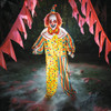 6 Ft. 2 3/4" Animated Standing Light-Up Multicolor Clown Halloween Decoration