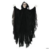 47 1/4" Animated Hanging Skeleton Reaper With Black Cloak Halloween Decoration