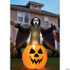 Ghost Face Pumpkin Lawn Inflatable Uk