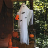 5 Ft. 10 3/4" Hanging Light-Up Ghost With Pumpkin Bag Halloween Decoration