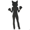 Adults Black Cat Mask & Paws Costume Kit - One Size