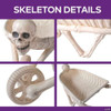 48 3/4" Skeleton Wheelbarrow Halloween Decoration