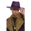 Adults Hustler Character Costume Accessory Kit With Purple Hat