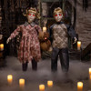 3 Ft. Animated Light-Up Apocalypse Twins With Stuffed Bear Halloween Decoration