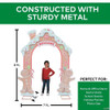 8 Ft. Gingersnap Iron Archway Christmas Decoration