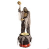 6 Ft. 7" Animated Light-Up Skeleton Stirring Cauldron Halloween Decoration