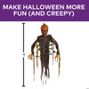 5 Ft. Light-Up Posable Hanging Pumpkin Patch Ghoul With Sound Halloween Decoration