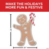 35 3/4" Iron Gingerbread Boy Christmas Decoration