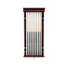 Bluewave Vintage Wall Billiard Pool Cue Rack - Rich Mahogany Finish