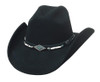 Bullhide Hats 0668Bl American Frontier Collection Mojave Small Black Cowboy Hat