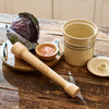 Roots & Harvest 13" Beechwood Wooden Cabbage Stomper Double Sided
