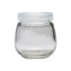 Roots & Harvest 4oz Glass Yogurt Jars with Plastic Lids, 12 Jars & Lids