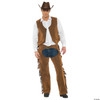 Wild West Men's Costume Western Rider Cowboy Inspired Costume Features Faux
