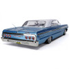 Redcat SixtyFour RC Car 1:10 1964 Chevrolet Impala Hopping Lowrider, Blue/White
