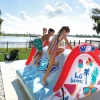 Wow Big Kauna Inflatable 2 Person Inground Pool Waterslide With Water Sprinkler