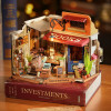 HRP Robotime Rolife Corner Bookstore Diy Miniature House Kit