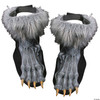 Fun World Unisex-Adult's Silver Werewolf Shoe Covers, Gray, Standard Costume