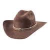 Bullhide Lil' Pardner Garland Faux Felt Youth Cowboy Hat, Chocolate, Elastic OSFM