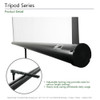 New EliteScreens 100" 16:9 Tripod Series Portable Pull Up Home Theater 8K/ULTHD