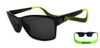 Hoven Monix Black-Bright Green Gloss-Grey/Grey Polarized Sunglasses