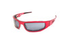 ICICLES Baby Bagger Polarized Grey Lens Sunglasses with Flat Red Frame