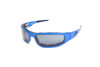 ICICLES Baby Bagger Transition Grey Lens Sunglasses with Flat Blue Frame