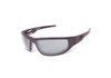 ICICLES Bagger Mirror Silver Lens Sunglasses w Matte Black Frame