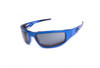 ICICLES Bagger Polarized Grey Lens Sunglasses with Flat Blue Frame