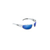 ICICLES Baggers Diamond Blue Mirror Lens Sunglasses with Chrome Frame