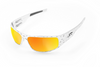 ICICLES Big Daddy Bagger Orange Lens Sunglasses with Chrome Diamond Plate