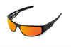 NEW ICICLES Big Daddy Bagger Orange Lens Sunglasses with Matte Black Flat