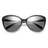 IVI Eyewear Daggerwing Polished Black Frame with Grey Lens Sunglasses