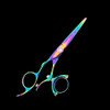 Kashi CBL-521DR Left Hand Swivel Thumb Rainbow Salon Hair 6" Cutting Shears