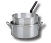 King Kooker KK2 Aluminum Fry Pan w/ Punched Aluminum Basket, 9-Quart
