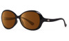 New ONO'S CAT ISLAND Amber Bifocal +2.00 Power POLARIZED Black Frame SUNGLASSES