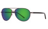 Onos CASTLE Green Plano LENS POLARIZED Gunmetal Black frame Sunglasses