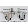 New Saffire 304 Stainless Steel Caster Set Large