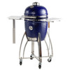 New Saffire Platinum Kamado Medium 15" Ceramic Grill And Smoker Blue