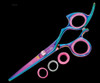Sharkfin 6.25 Inch Right Hand Standard Non-Swivel Rainbow Scissor Shears