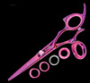 Sharkfin 6.25" Right Hand Professional Line Swivel Pink Scissor Shears