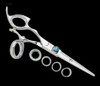 Sharkfin 7 Inches Left Hand Monarch Line Swivel Stainless Scissor Shears
